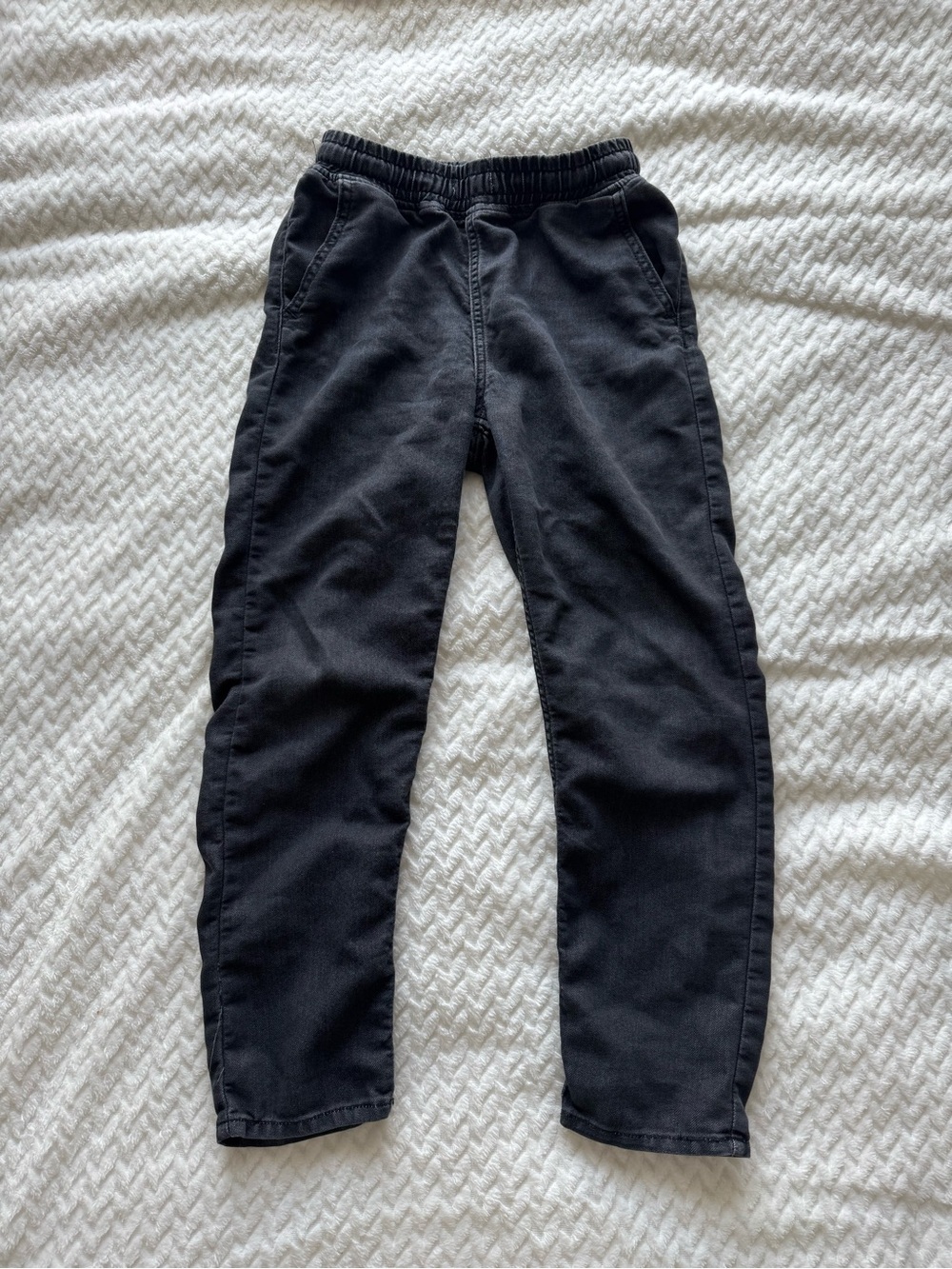 H&M Kids Black Elastic-Waist Jean Joggers